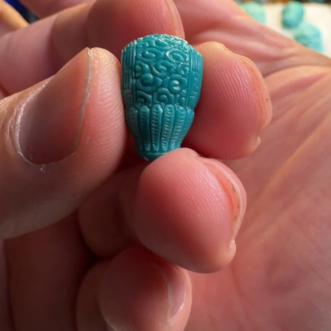 绿松石珠宝奇石未镶嵌10.3m m