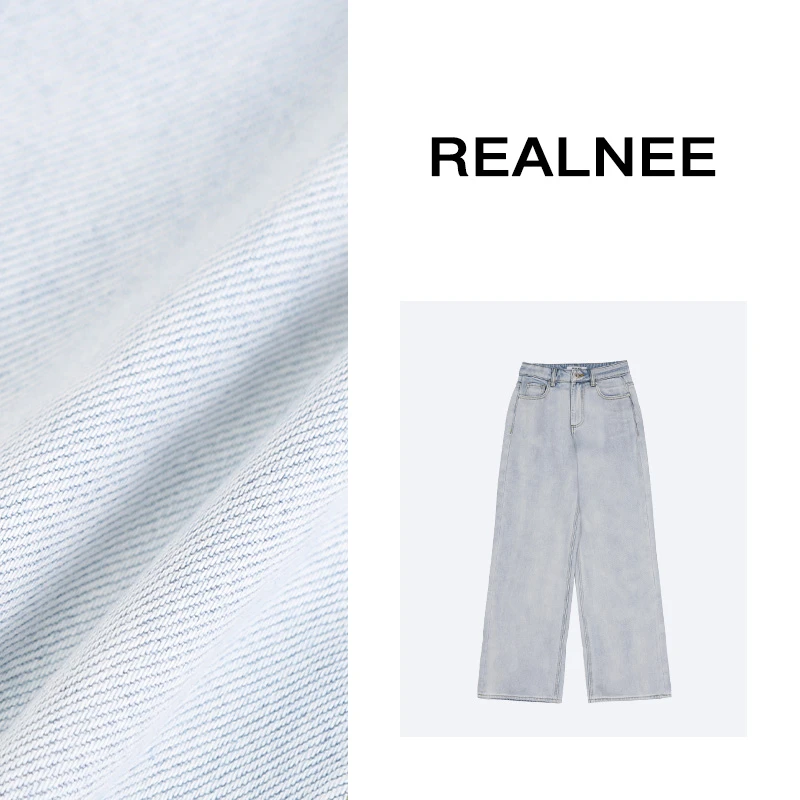 REALNEE【夏威夷】马吉*土耳其长绒棉牛仔裤重工洗水极简慵懒03882