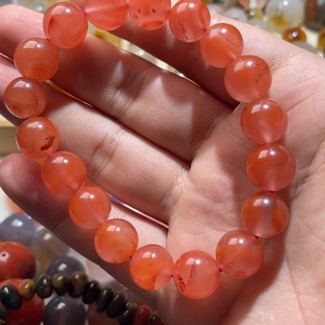 南红玛瑙未镶嵌手链