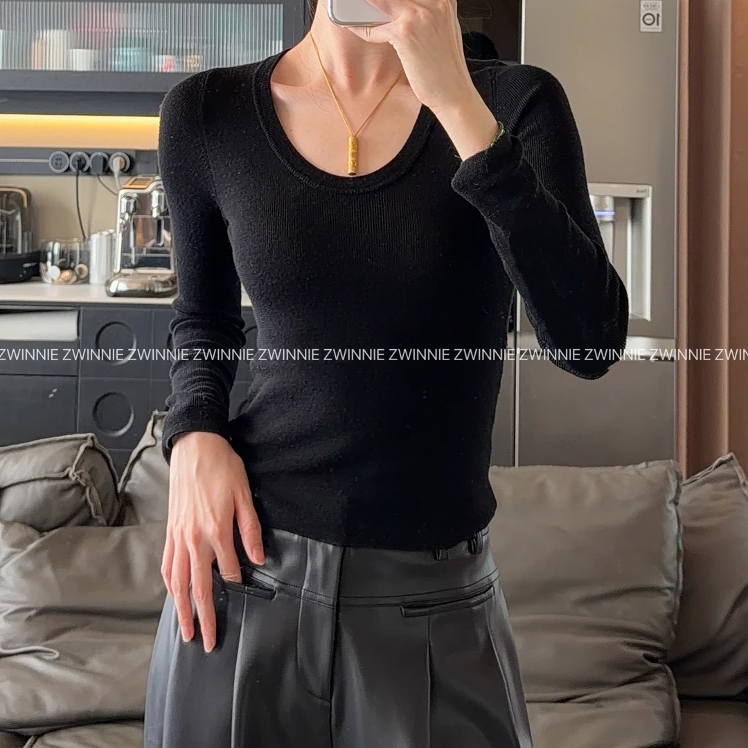 Zwinnie/詹维尼【超细100美丽诺羊毛打底衫】针织衫 WHC202505