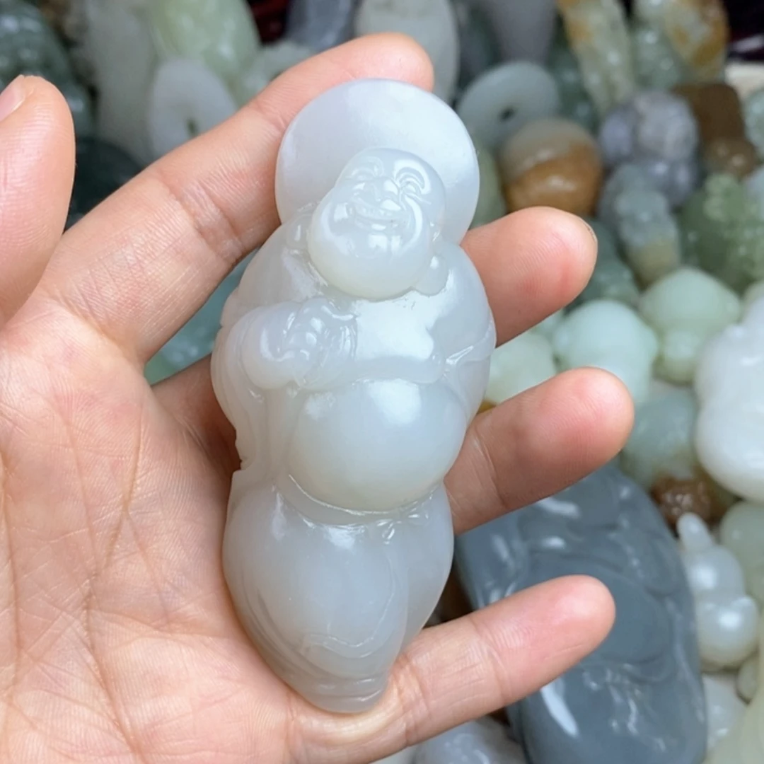 【闪购商品】未镶嵌和田玉挂件青****部