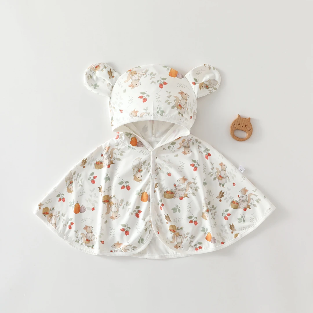 夏季婴儿时尚衣服宝宝外出斗篷薄款外套披风开衫披肩