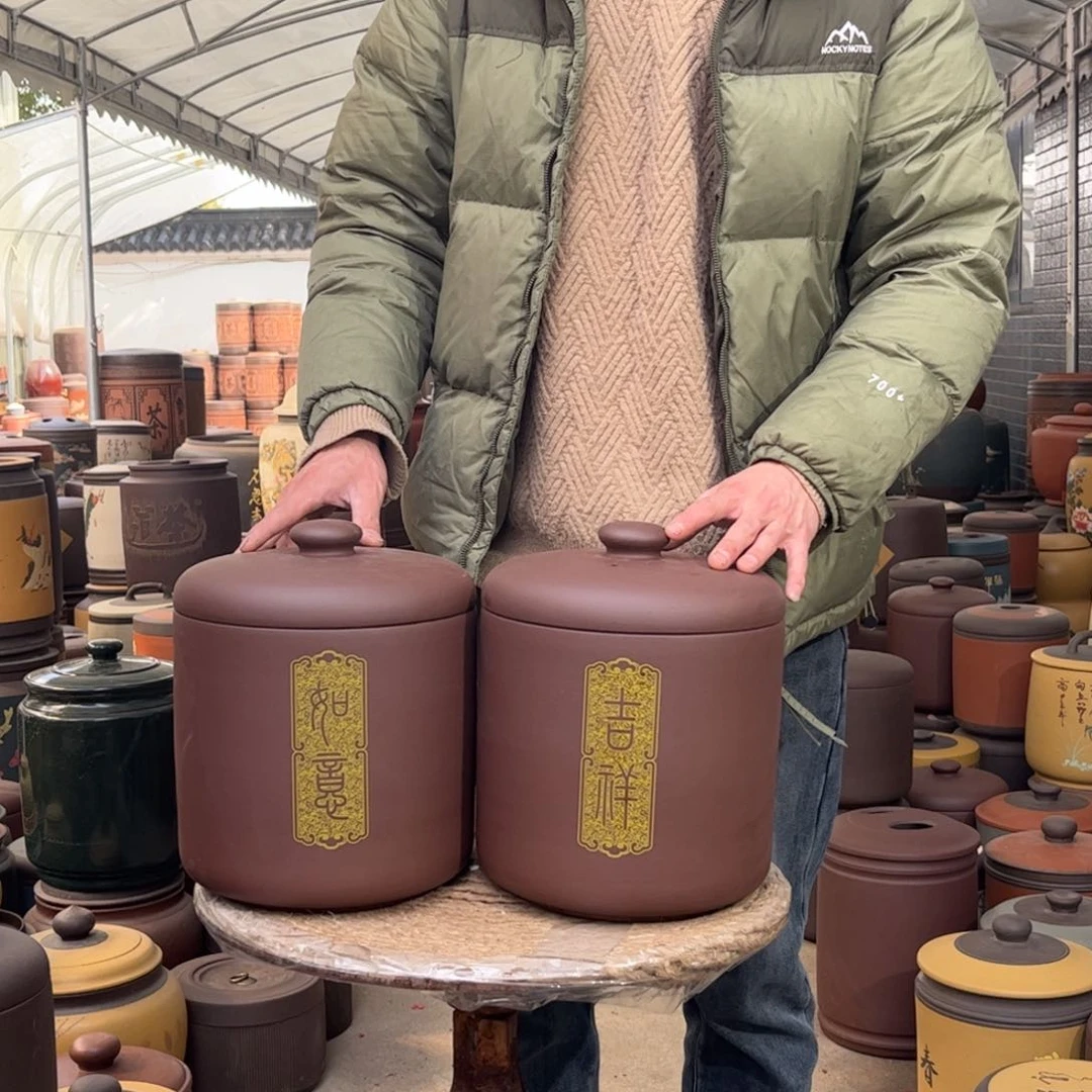 紫砂茶叶罐8 饼茶叶罐