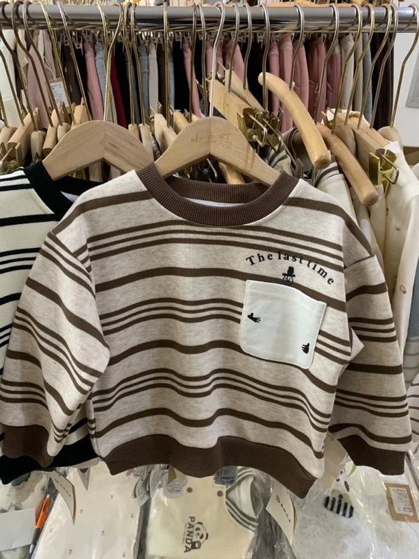 2512春款儿童条纹卫衣