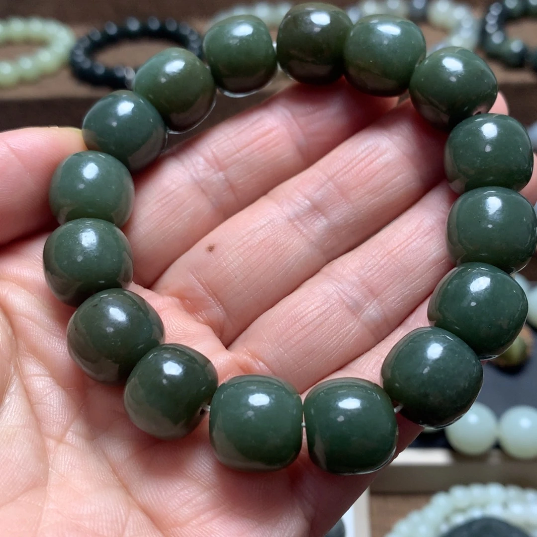 和田玉未镶嵌手链