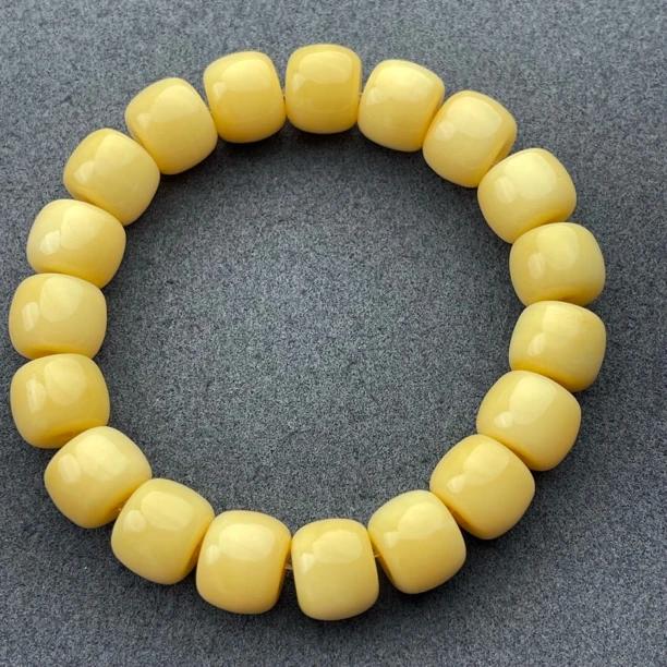 骆驼牙手串原脂无脱大尺寸老型尺寸14