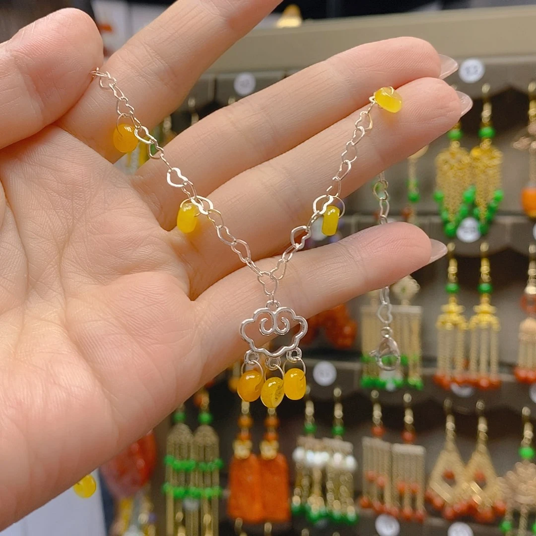 翡翠合金耳饰翡翠