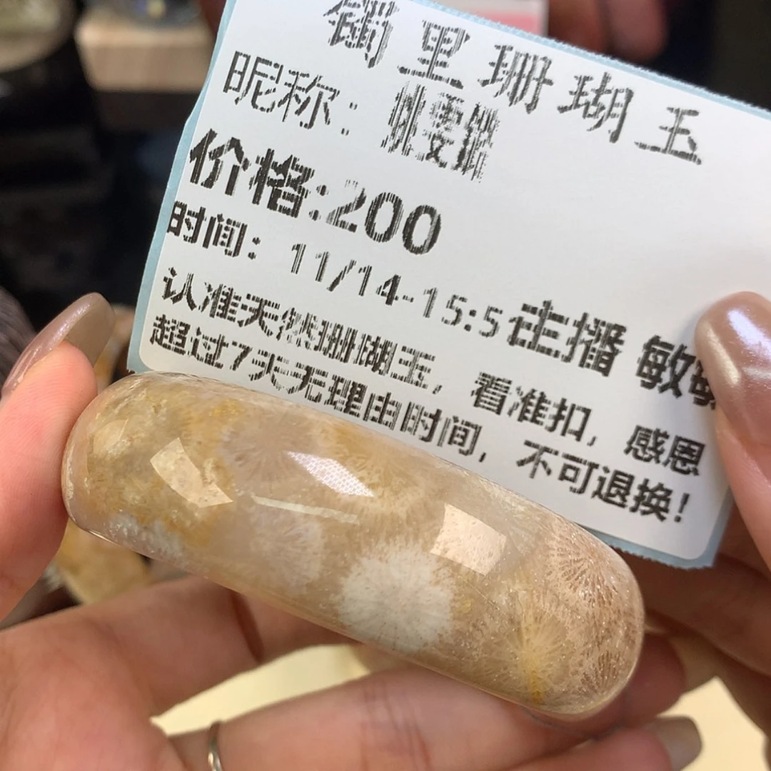 【闪购商品】颈饰未镶嵌硅化珊瑚（珊瑚玉）姚*鏴
