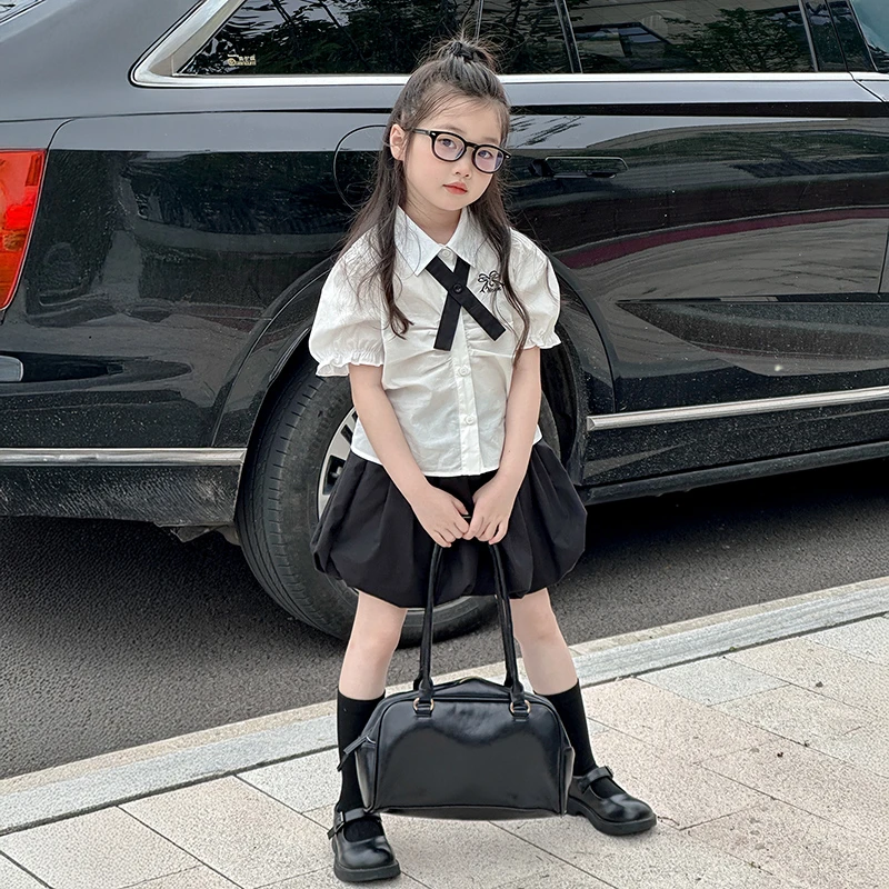 女童jk套装夏季2025新款独特漂亮裙子儿童夏装女孩洋气学院风穿搭