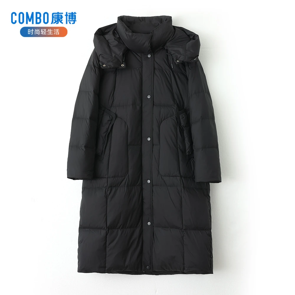 combo/康博冬季保暖时尚休闲女士新款长款羽绒服