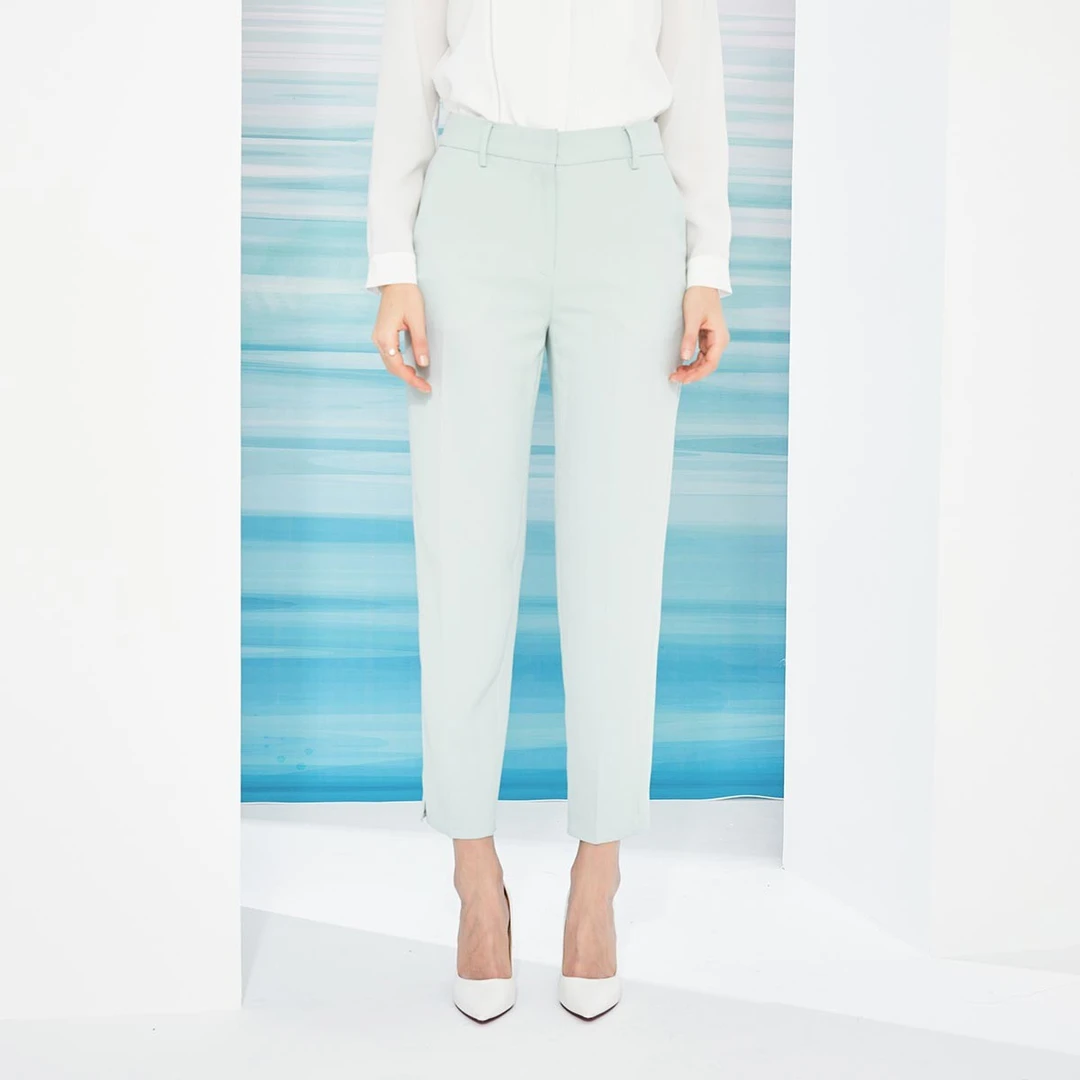 dunnu敦奴休闲女裤弹力春夏时尚直筒小脚女士休闲长裤