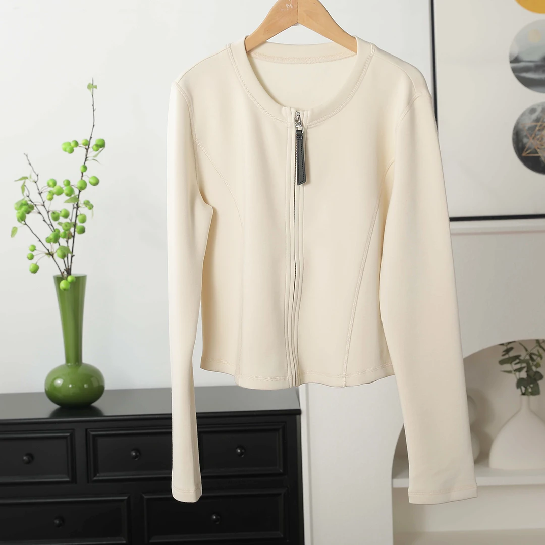 K00B-58913 品质柜货！精裁！春秋女士时尚百搭拉链气质休闲卫衣