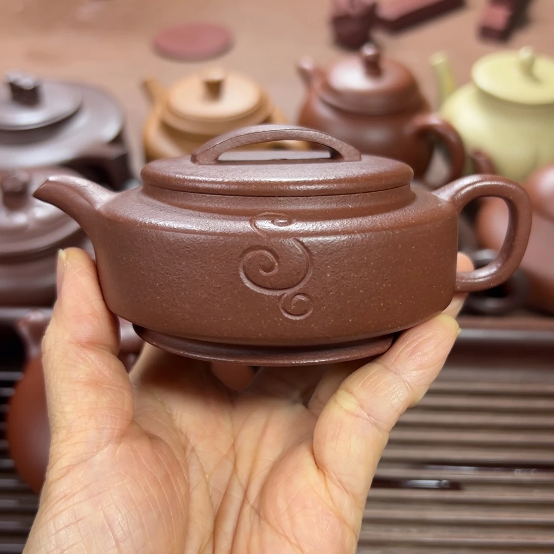 茶壶底槽青如意周盘 150cc