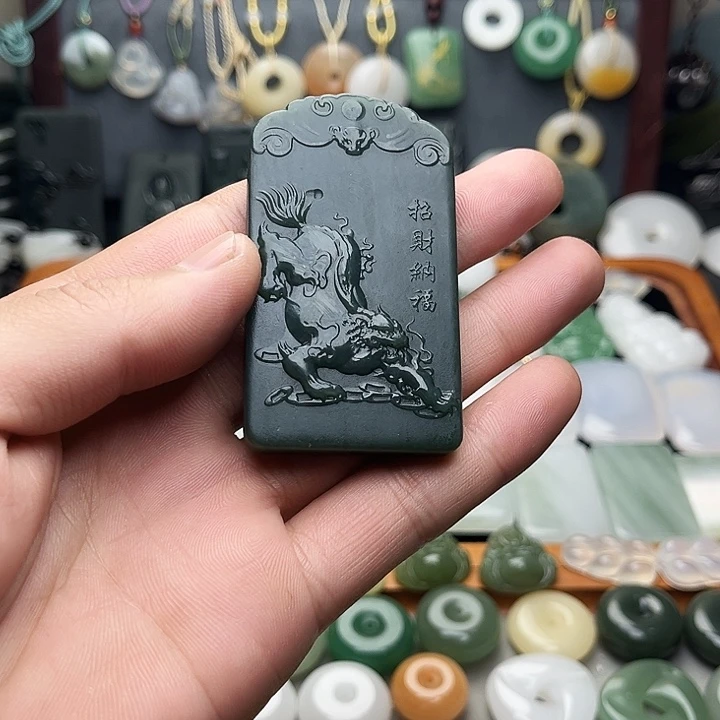 和田玉（青玉）未镶嵌颈饰