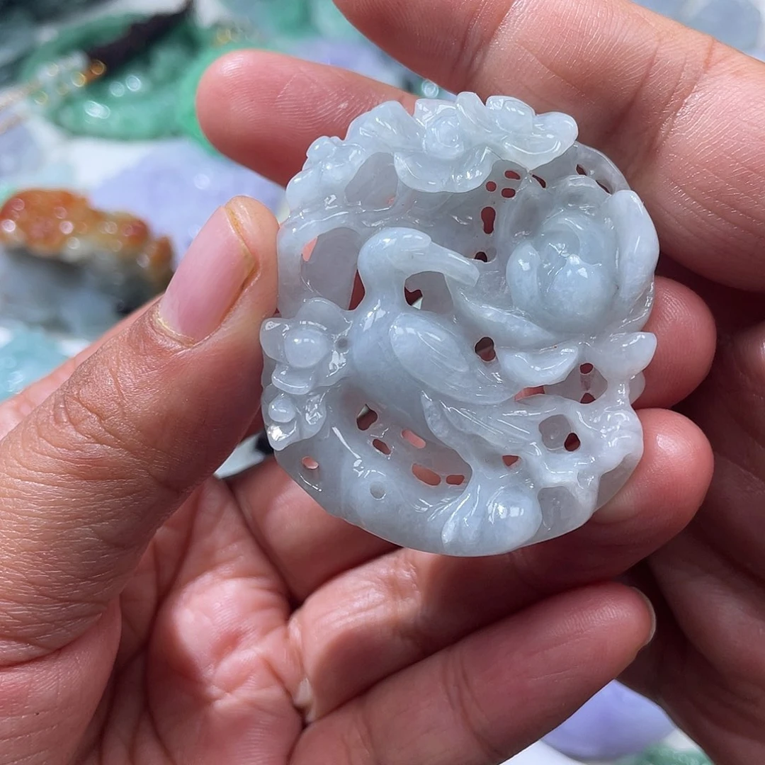 颈饰未镶嵌翡翠翡玉缘翡翠