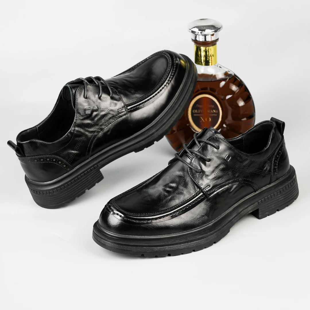 头层牛皮爆款男士商务休闲皮鞋真皮英伦风潮流新郎正装男鞋85331