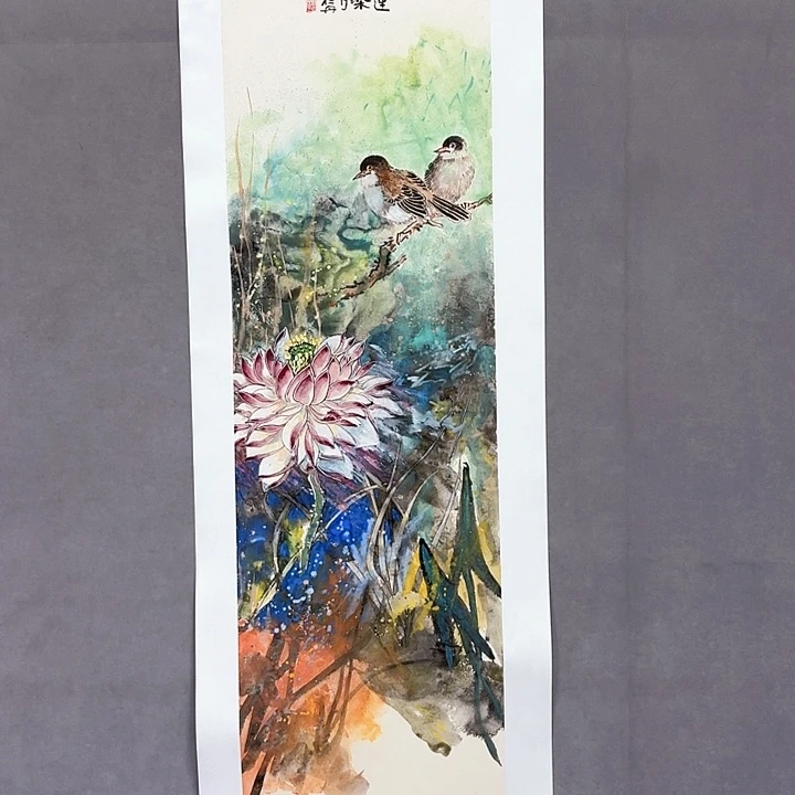 国画亲笔手绘放心去藏