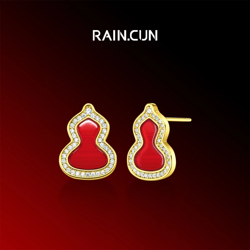 合金耳饰  【云云甄选】XG1199J-香槟金-气质时尚耳钉女