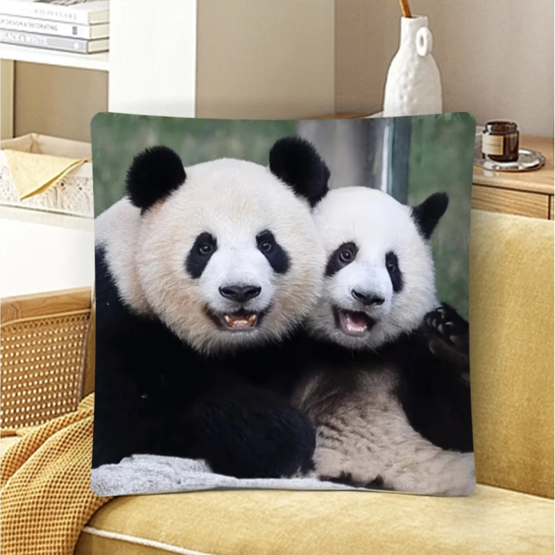 大熊猫莽仔莽小五周边抱枕靠垫靠枕沙发客厅卧室床头靠背垫