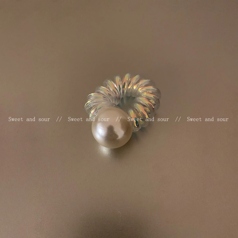 小众百搭电话线发圈时尚个性不撞款发绳8293-01