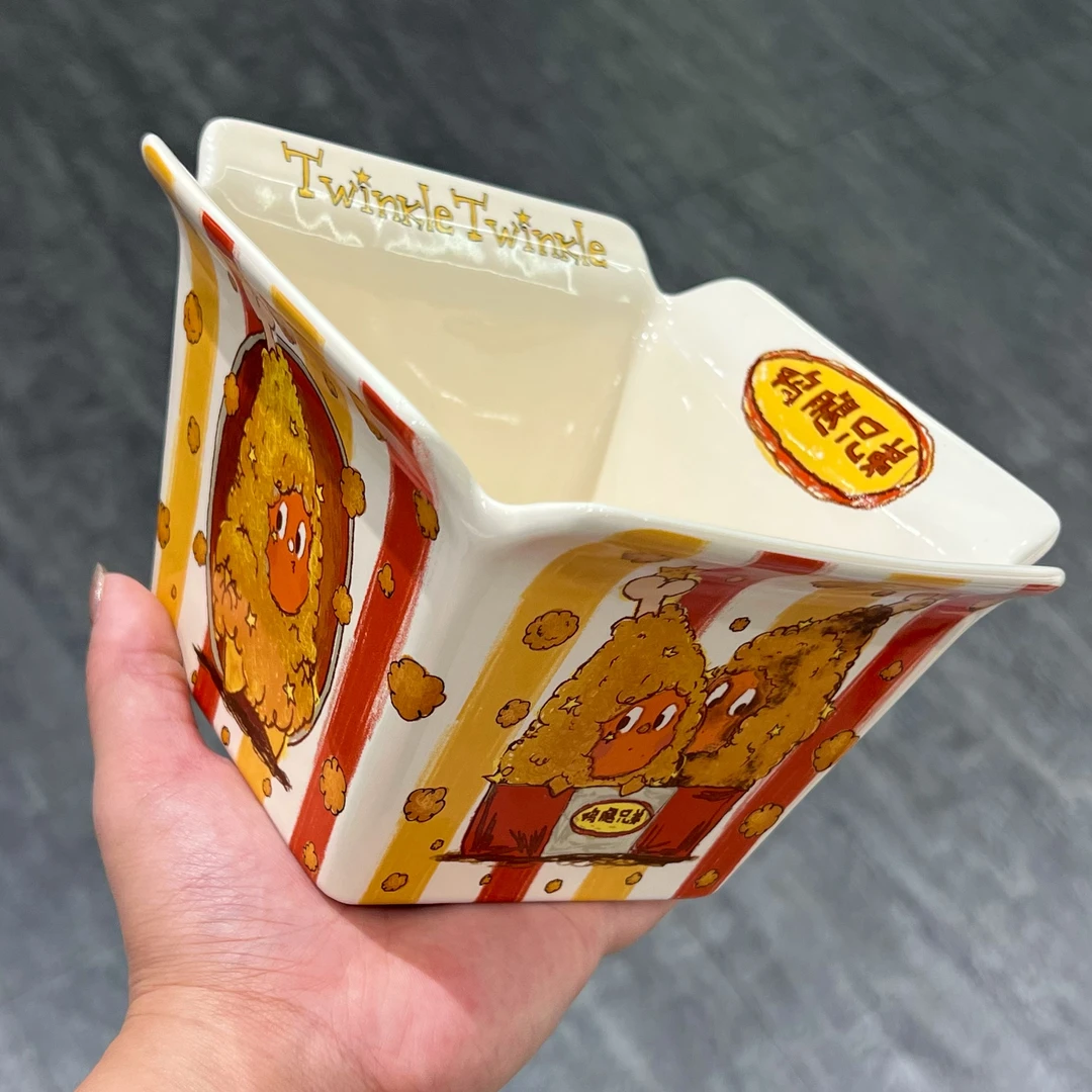 酸奶碗网红情侣餐具沙拉碗炸鸡星星人高颜值水果碗可爱少女心面碗