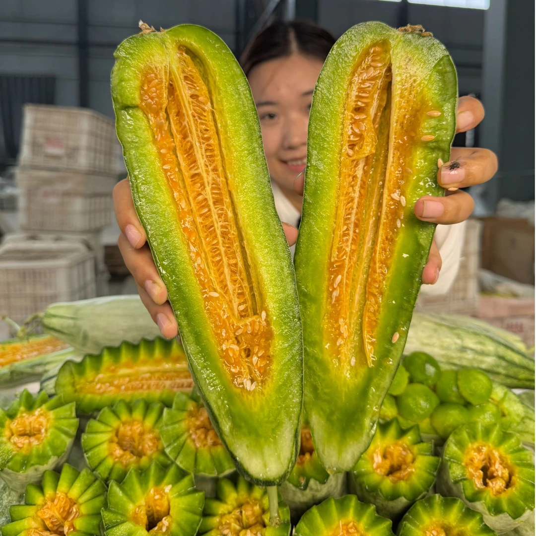 【脆甜多汁】山东头茬正宗羊角蜜新鲜采摘 甜瓜蜜瓜香瓜5/8斤