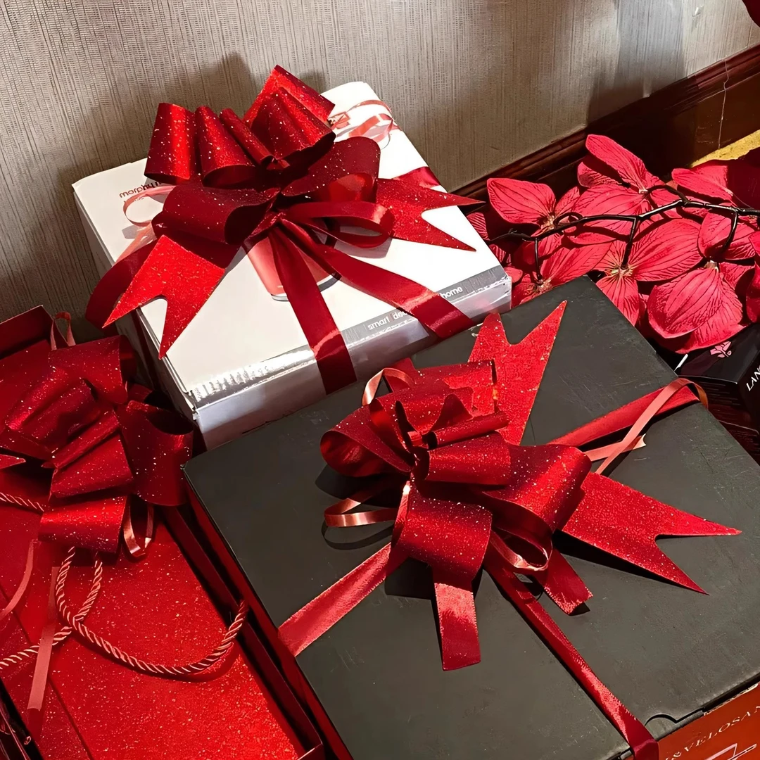 结婚被子嫁妆陪嫁拉花装饰婚礼农村用品大全婚车车队彩带婚房布置