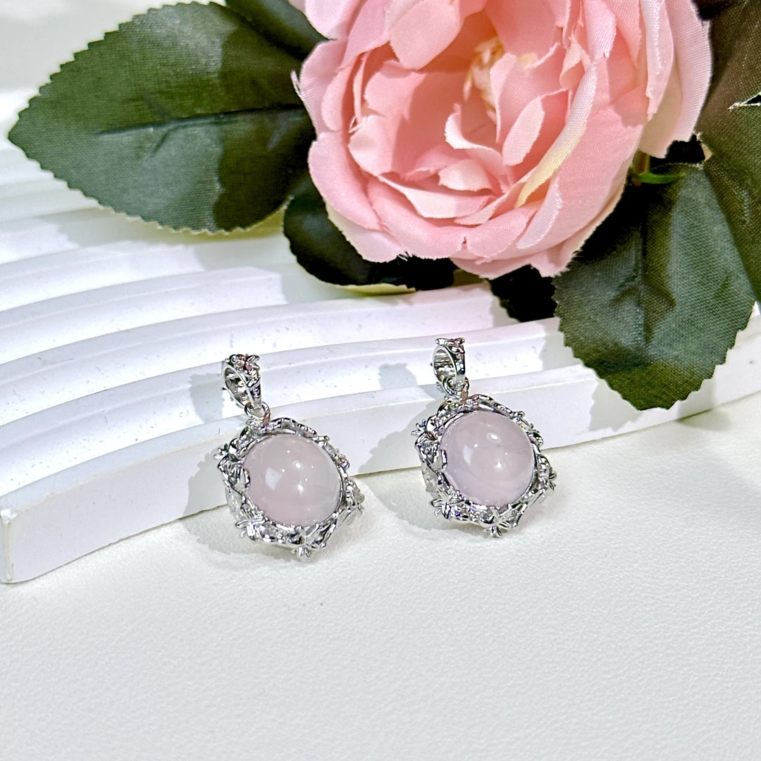 【铭记珠宝】粉水晶吊坠25-2DM47L194【多样性发一件】