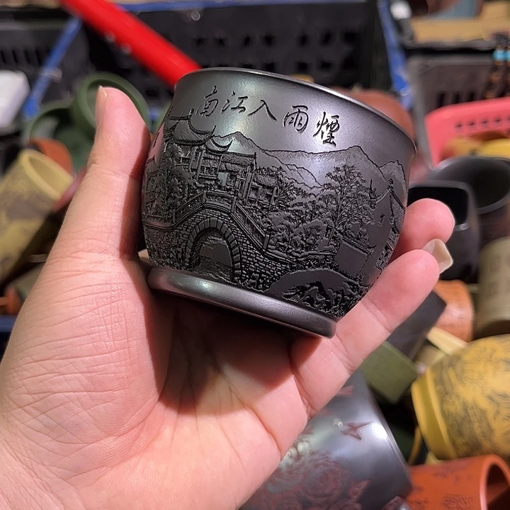 茶杯紫砂全手工紫砂主人杯