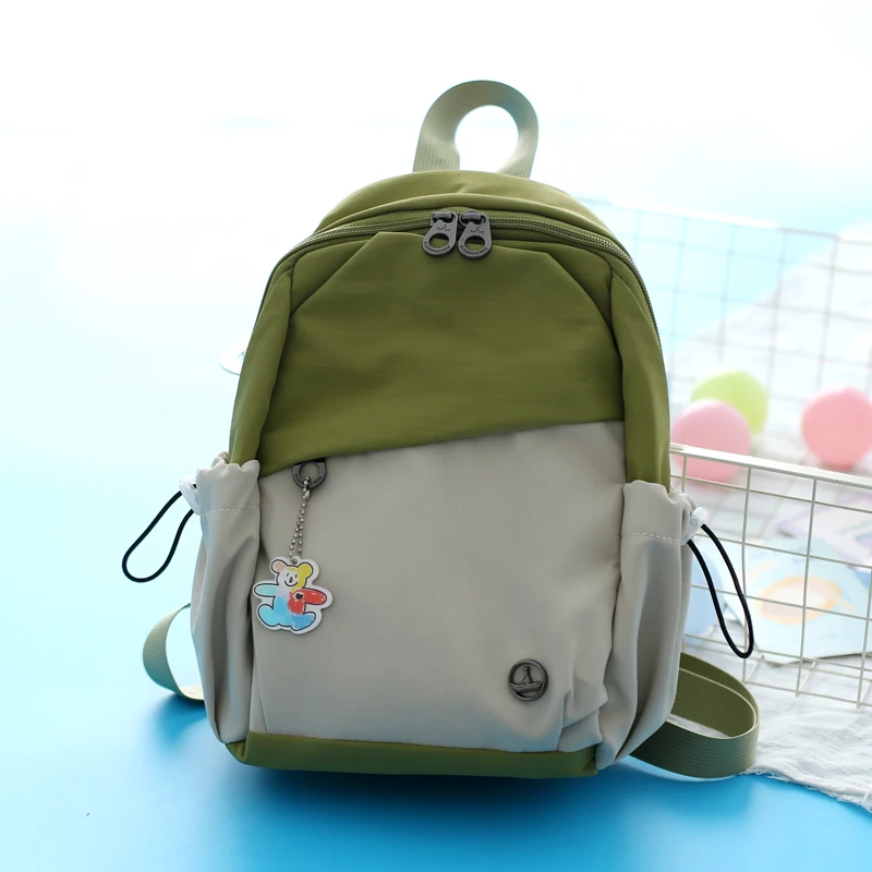 JINGRABBIT男女夏天简约双肩包小型可爱轻便小号背包学生胸包两用