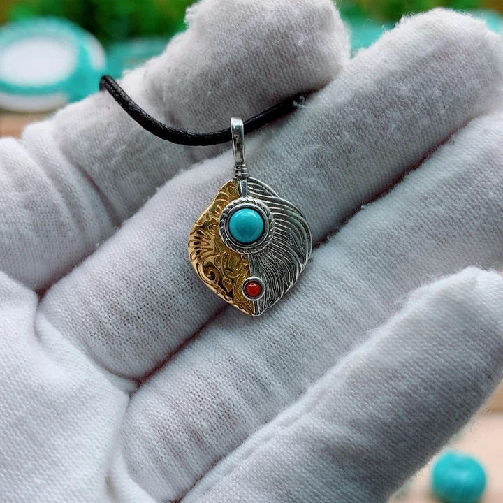 绿松石银S925镶嵌配饰