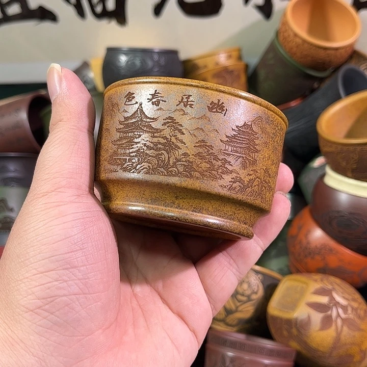 茶杯紫砂全手工紫砂主人杯