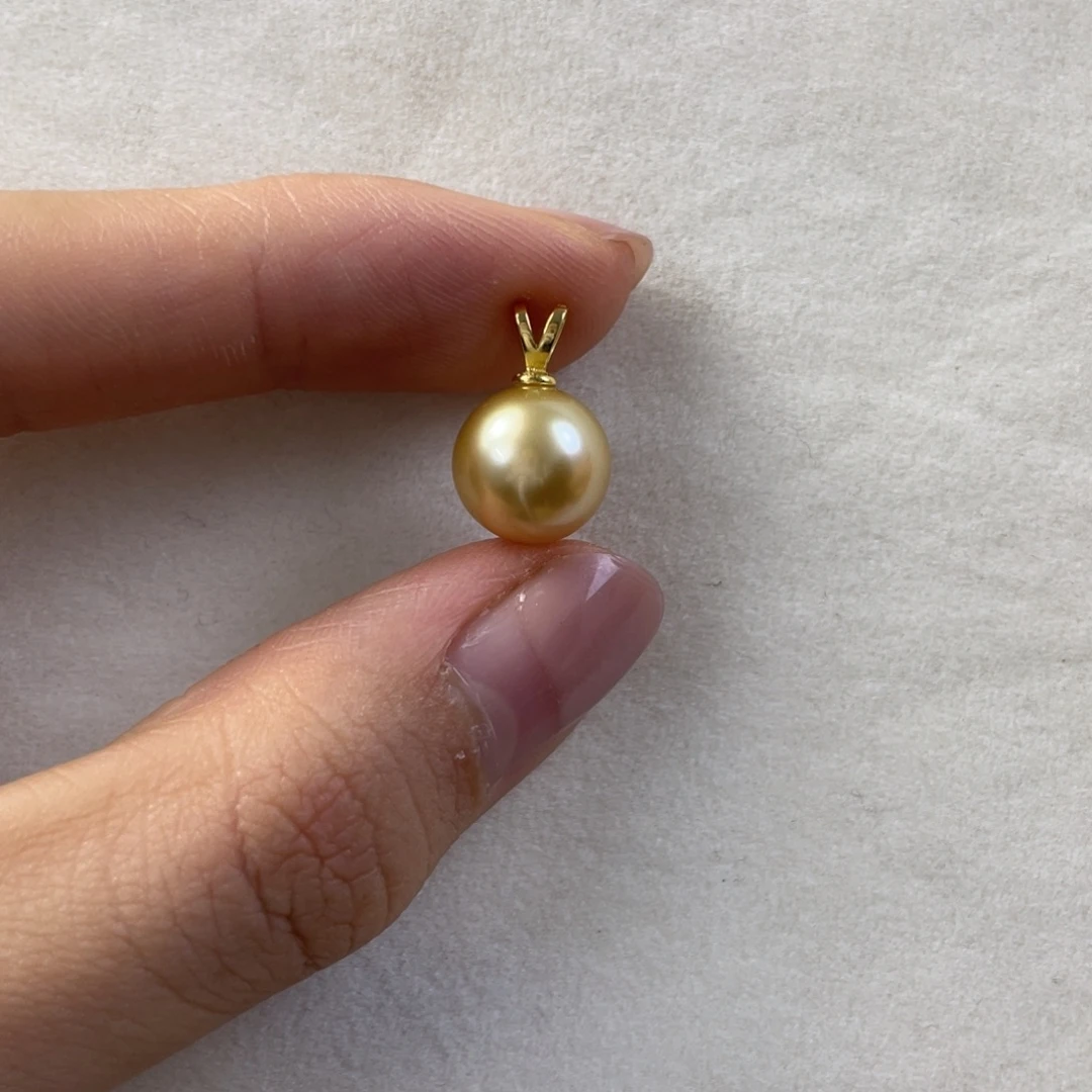 海水珍珠银S925镶嵌颈饰