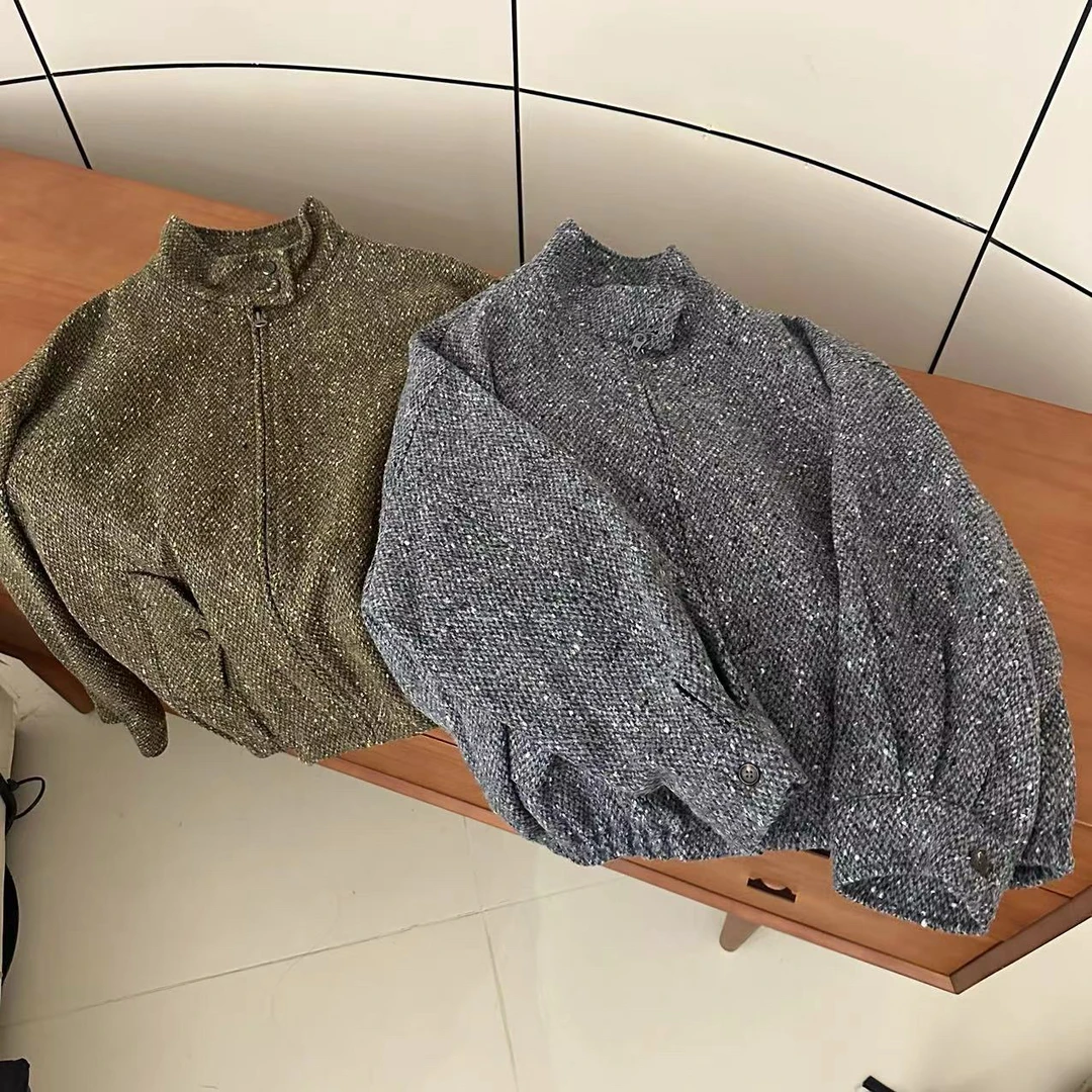 新款气质休闲韩版简约拉链开衫外套E1718