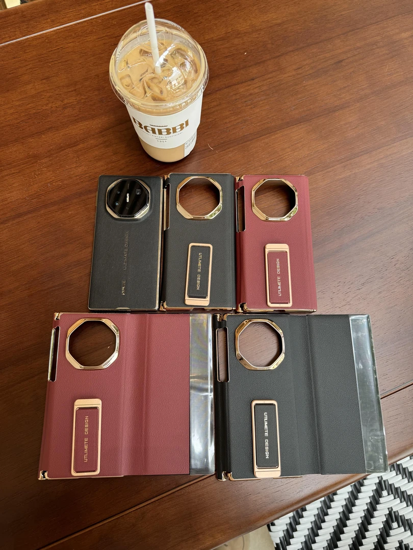 适用于华为Mate XT三折叠腕带支架双中轴折叠手机壳 /支架全包款