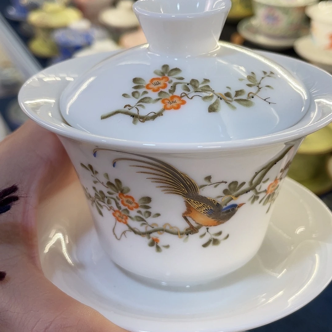 陶景德陶瓷盖碗茶具