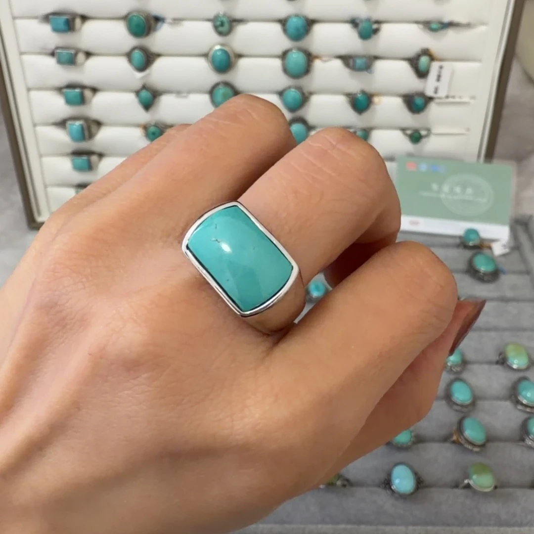 绿松石银S925镶嵌