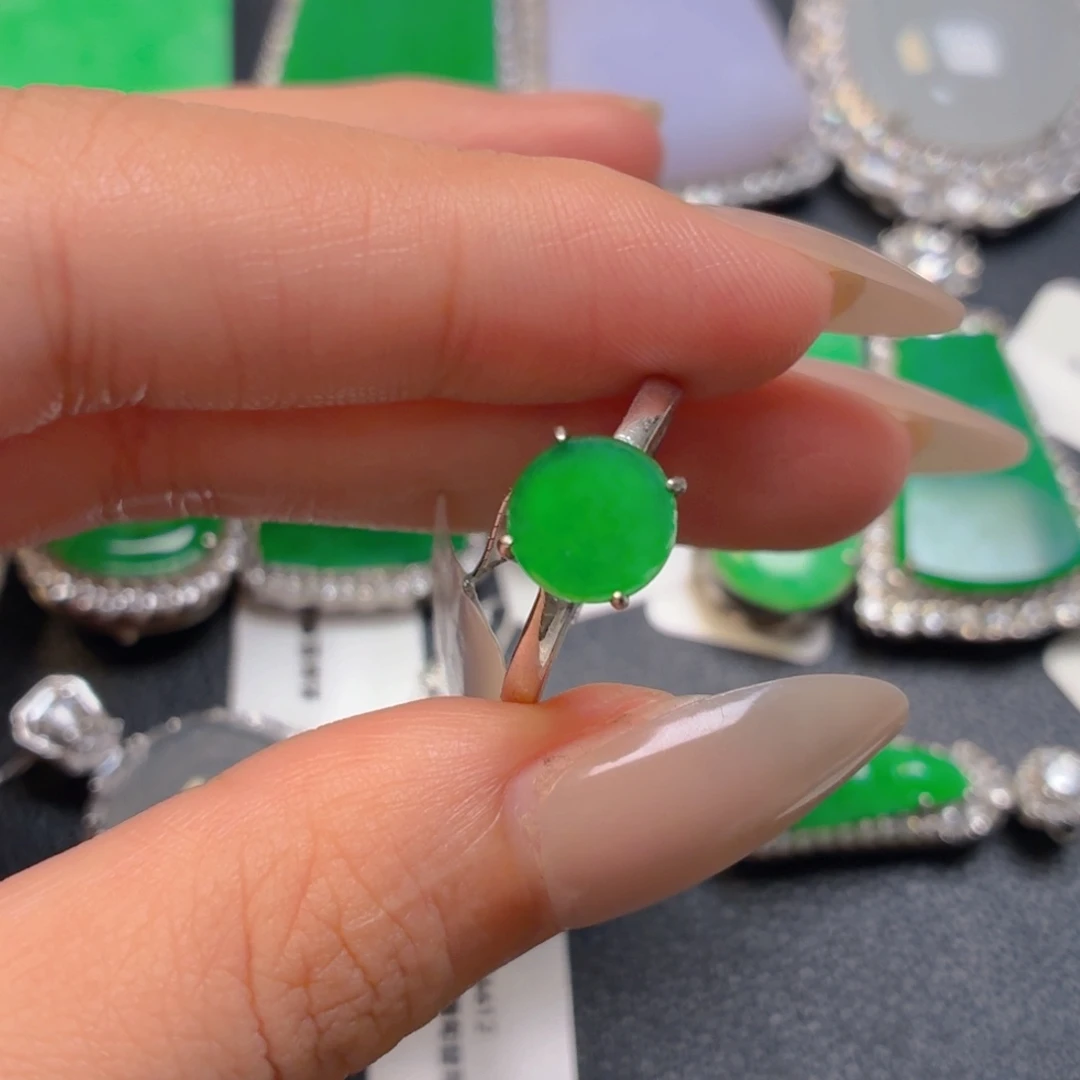 翡翠银S925镶嵌颈饰