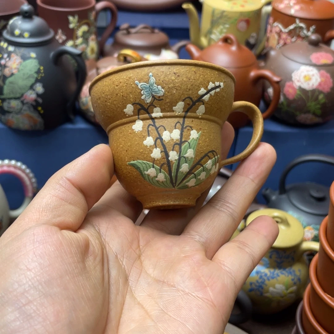 红泥茶杯紫砂主人杯100cc