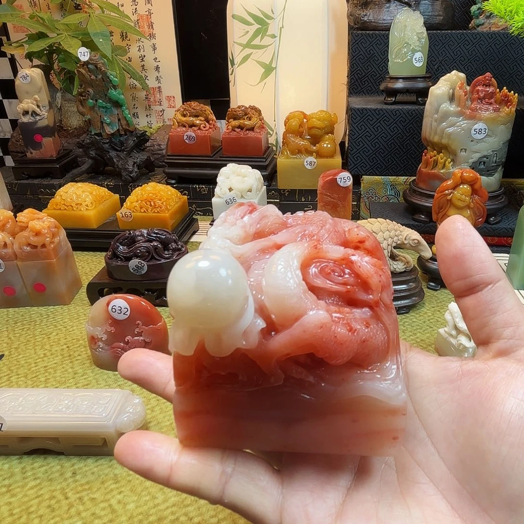 星****寿山石印石包邮包刻5