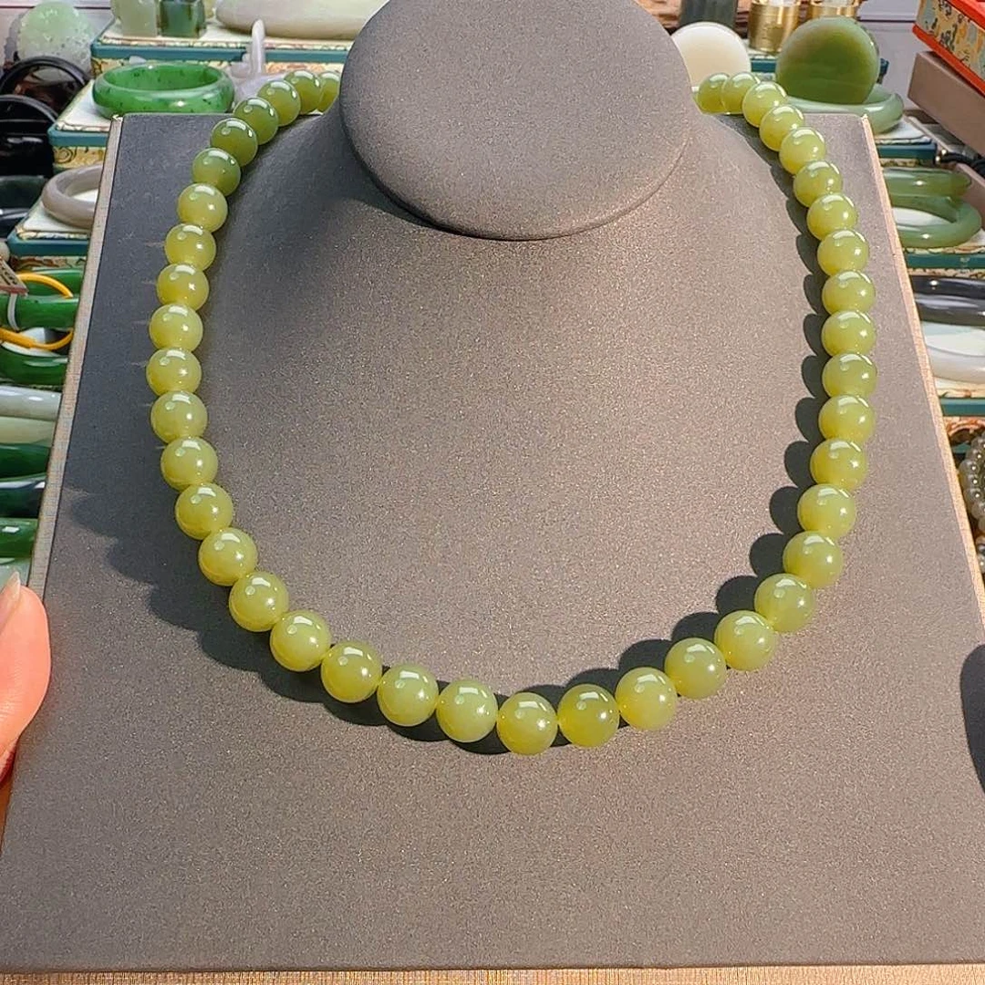 颈饰未镶嵌和田玉黄口项链