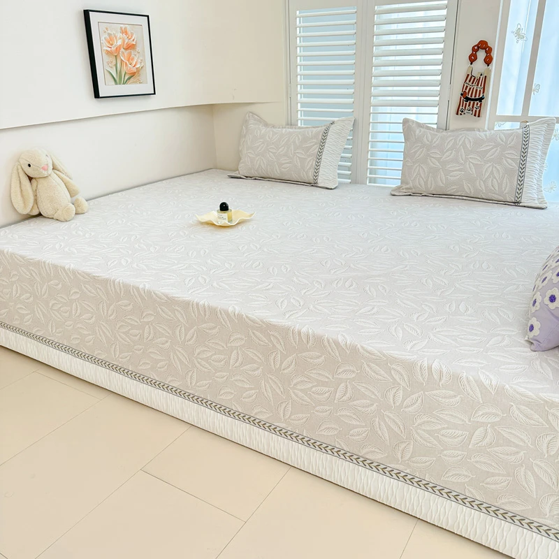 雪尼尔四季通用定制榻榻米炕盖铺大床单件床盖炕单防滑东北土炕垫