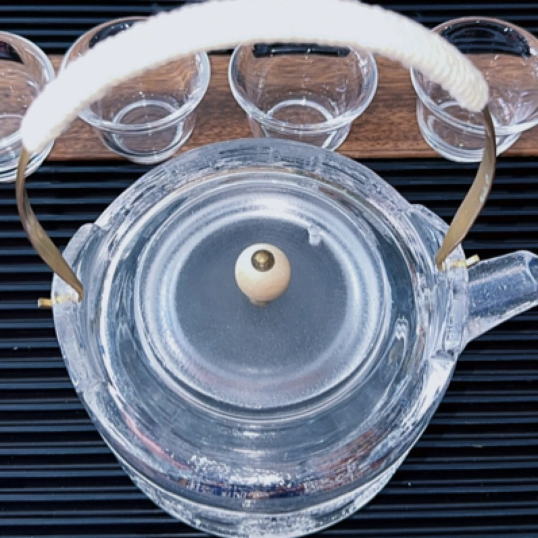 东海工艺水晶茶具套装，纯手工打磨制作