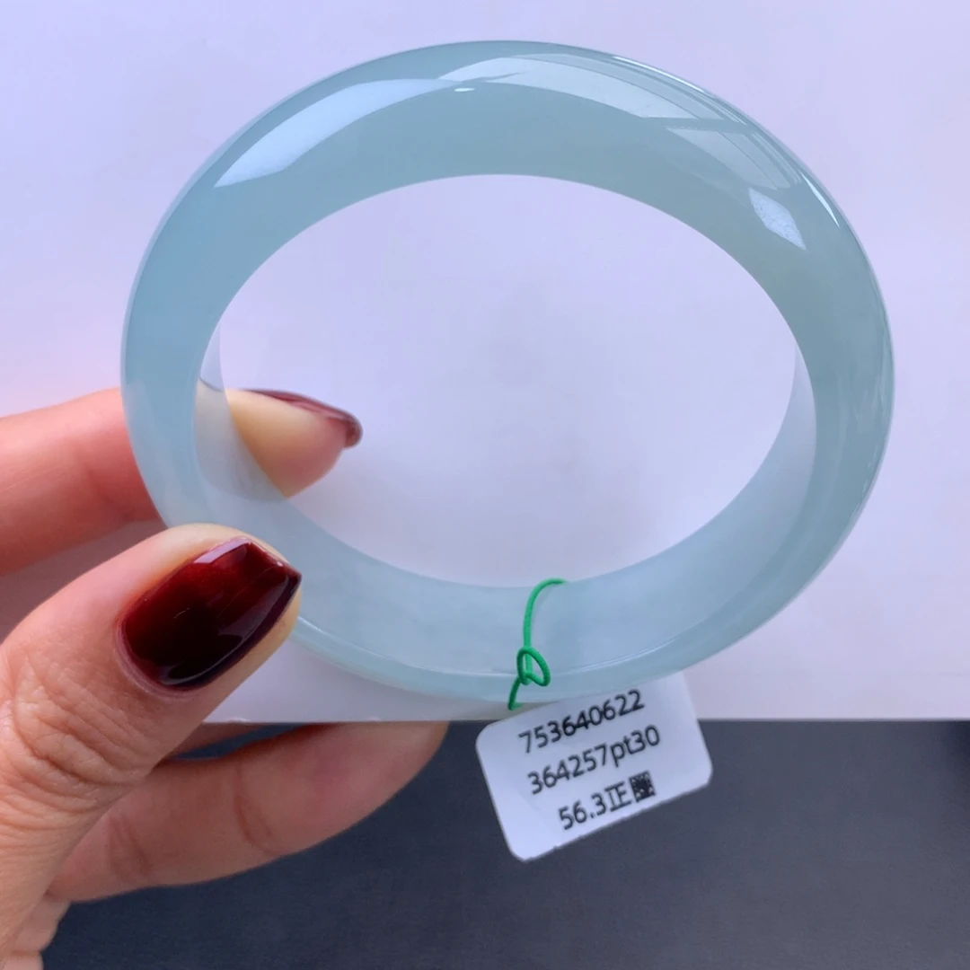 翡翠未镶嵌手镯冰胶晴底手镯