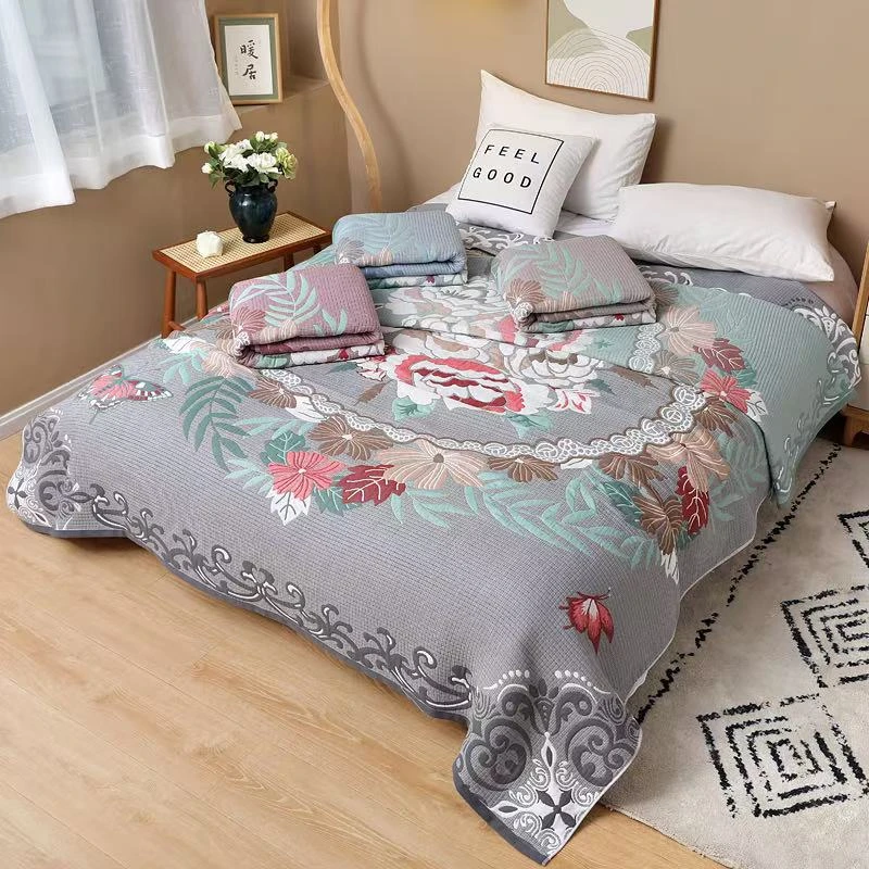 【新疆包邮】2025新款加厚泡芙被2米多功能盖毯春秋被毛巾被盖毯