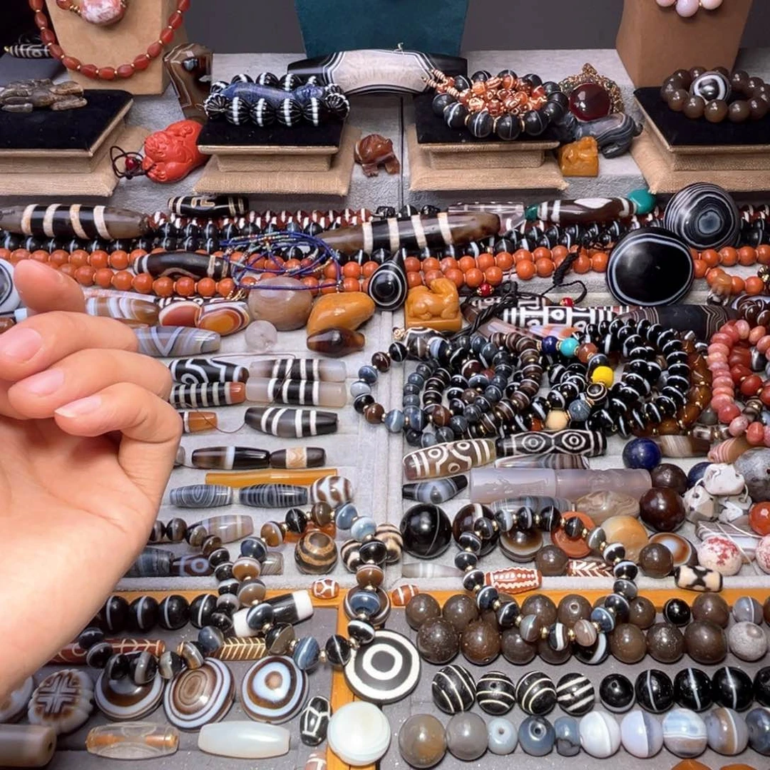 玛瑙/玉髓单珠未镶嵌唐***发