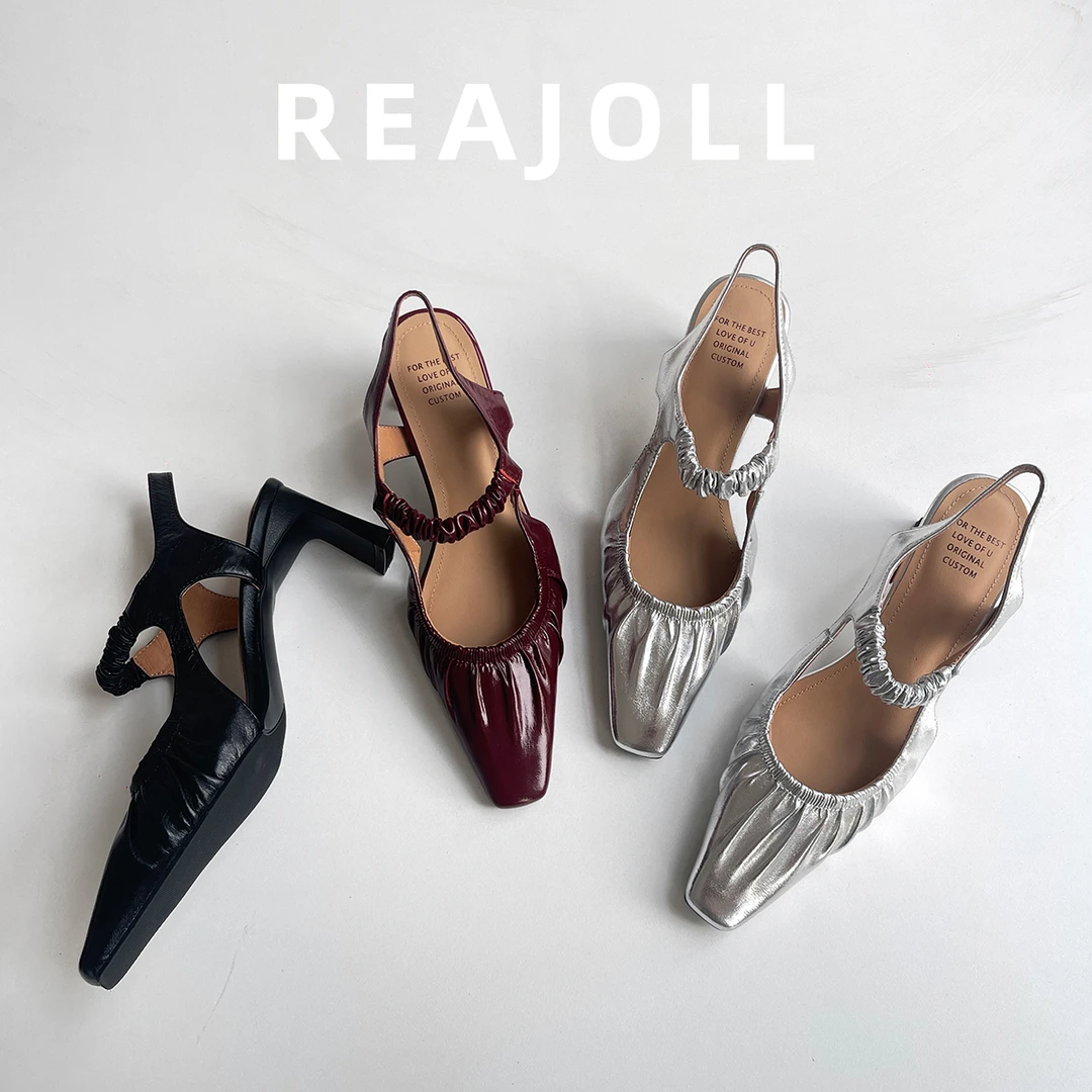 凉鞋女款2025新款法式小众巨好看高跟网红ins包头高跟鞋真皮百搭