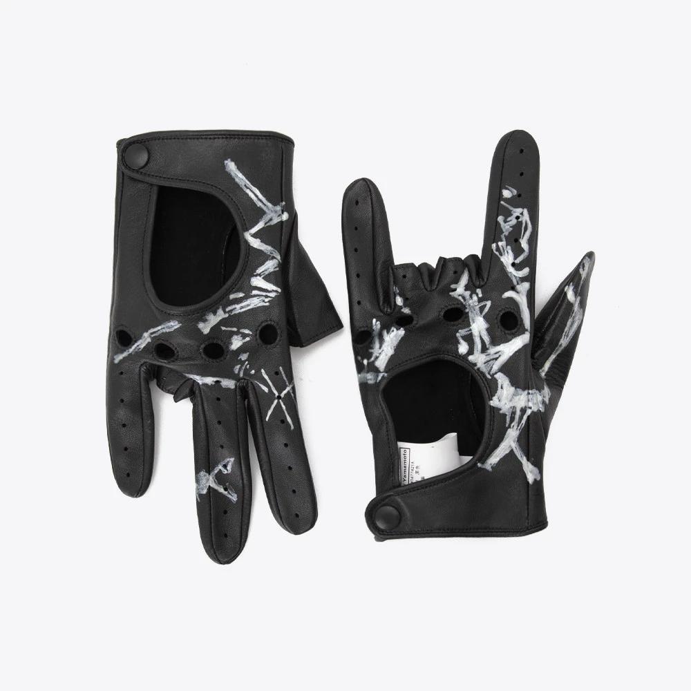 YOHJI YAMAMOTO山本耀司简约男休闲保暖分指手套HXW0477421A0001