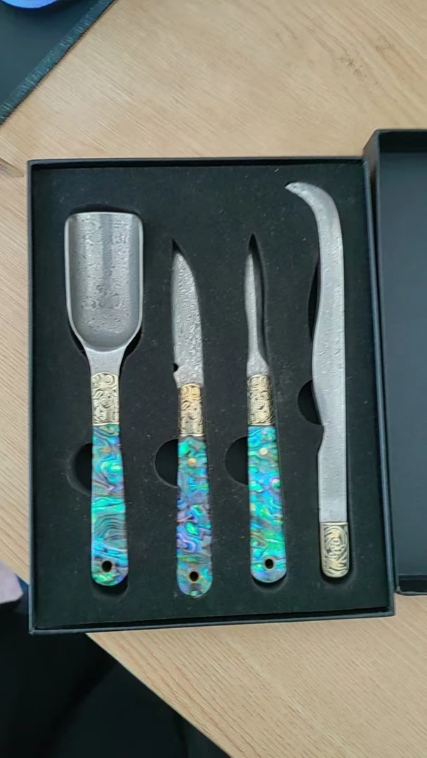 A茶道零配茶道器具蓝把四个茶道工具306