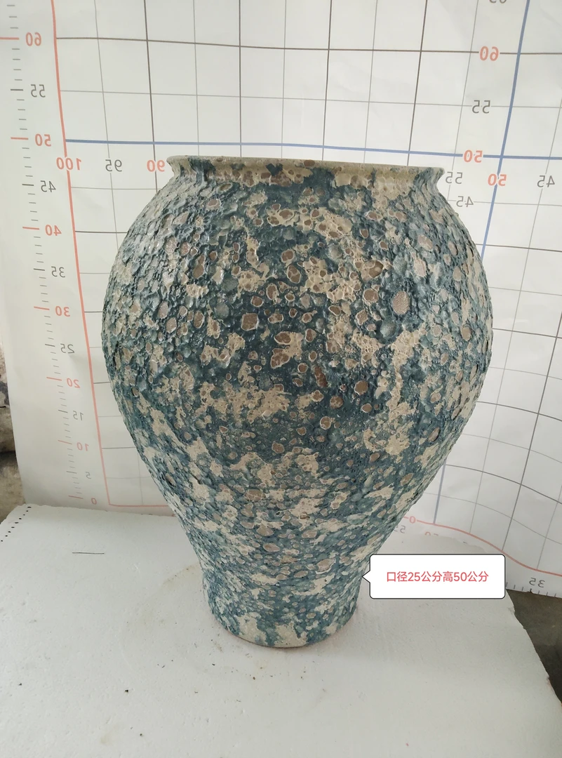 青花瓷款美人鱼造型紫砂花盆大号清仓落地大盆适合绿植装饰